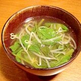 空芯菜の中華スープ